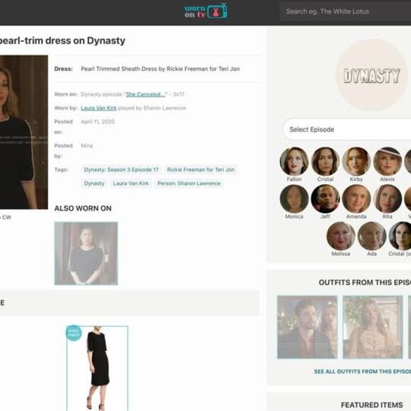 Teri Jon by Rickie Freeman Women's Pearl Trim Black Sheath Dress - Size 14 NWT - Picture 6 of 9